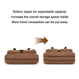 Men Canvas Crossbody Messenger Bag - Black - Rear View