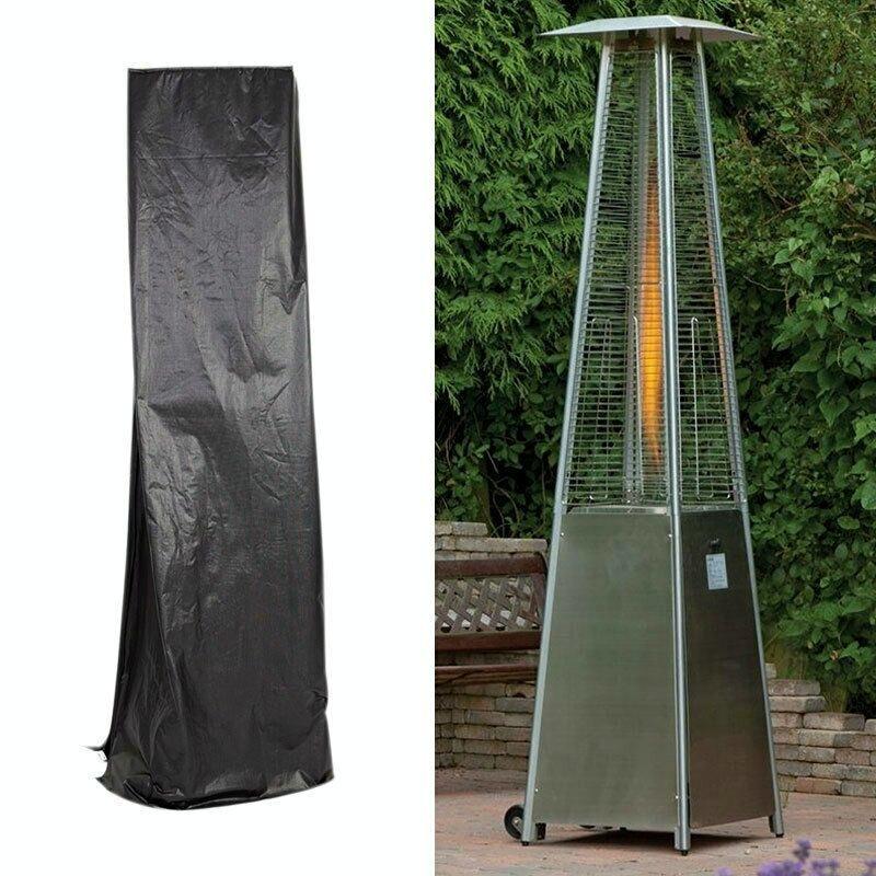 Outdoor Furniture Cover - Rainproof & Dustproof - 221x53x61cm - Black / Silver