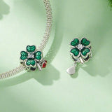 925 Sterling Silver Lucky Ladybug Diy Beads - Top-Down View