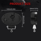 5.5 Inch Elliptical Hybrid Light Car Work Light - Extra Image