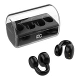 Wireless Earphones with Digital Display and Charging Case - Black - Extra Image