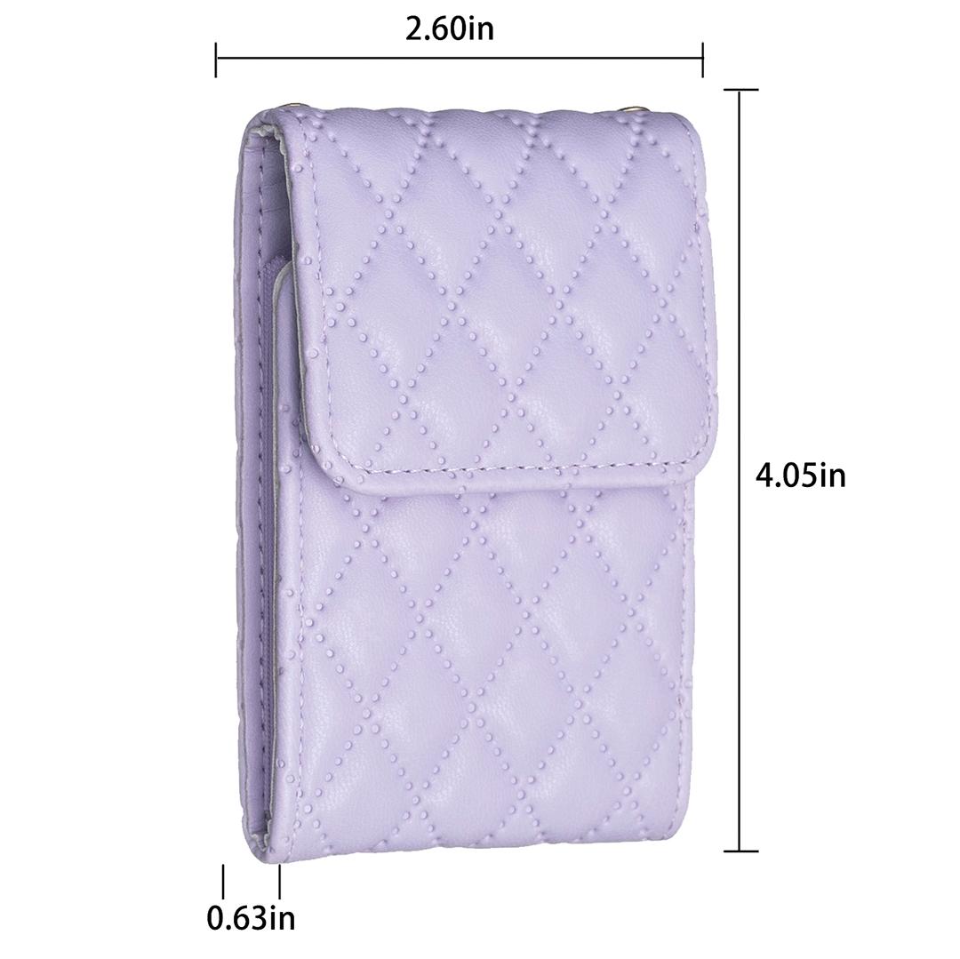 Vertical Card Bag For Mobile Phones Sticker - Dark Purple
