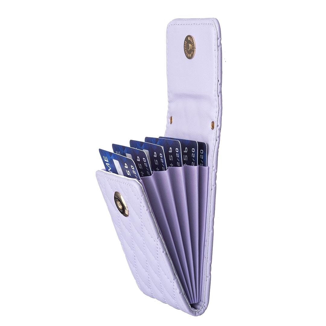 Vertical Card Bag For Mobile Phones Sticker - Dark Purple