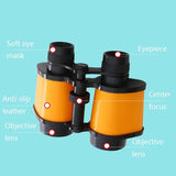 Mini Hd Toy Binoculars for Kids - Compact and Durable - Orange - Top-Down View