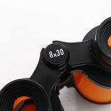 Mini Hd Toy Binoculars for Kids - Compact and Durable - Orange - Close-Up Angle