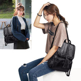 Simple Black Pu Leather Shoulder Bag For Women - Extra Image