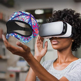 Breathable Vr Eye Mask - Sweatproof - Love Flower