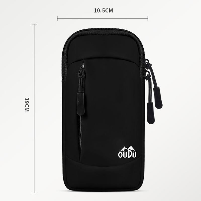 Portable Sports Arm Bag For Running - Black