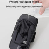 Portable Sports Arm Bag For Running - Black - Close-Up Angle