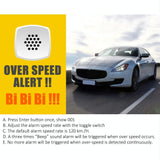 4.5 Inch Hud Car Gps Speed Meter With Overspeed Alarm Mileage Altitude Clock Black - Close-Up Angle