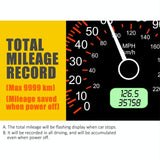 4.5 Inch Hud Car Gps Speed Meter With Overspeed Alarm Mileage Altitude Clock Black - Low Angle