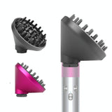 Gold Diffuser Attachment for Dyson Airwrap - Replacement Nozzle - Gray - Side View