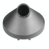 Gold Diffuser Attachment for Dyson Airwrap - Replacement Nozzle - Gray - Rear View