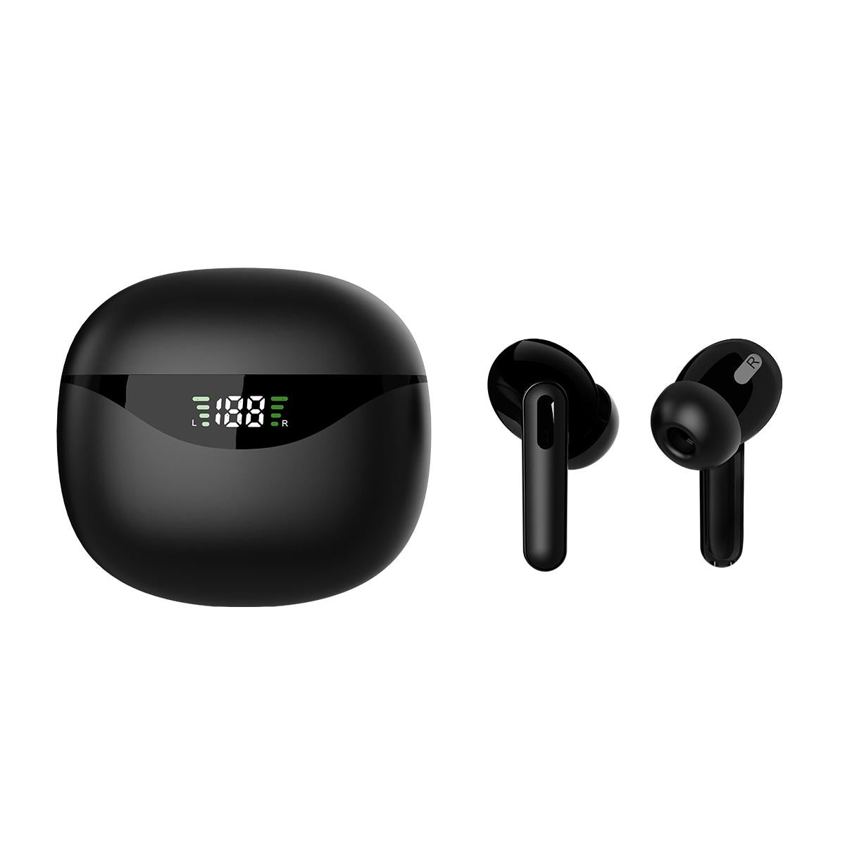 Wireless Tws Bluetooth Earphones - Stereo Sound - Black