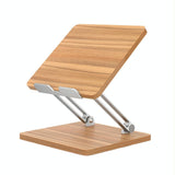 Adjustable Wooden Laptop Stand - Darkwood - Front View