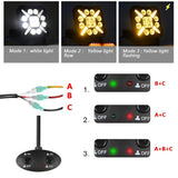 4 Inch Square Mixed Luminous X - Shaped Angel Eye Car Work Light - Extra Image