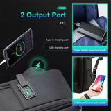 Waterproof Anti-Theft Laptop Backpack - Large Capacity Black - Low Angle