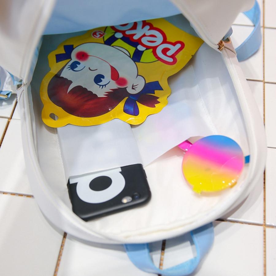 Mini Clear Kids Backpack with Bow - Perfect for School - Pink