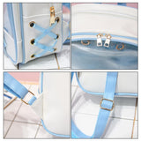 Mini Clear Kids Backpack with Bow - Perfect for School - Pink