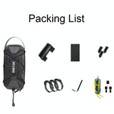 Electric Scooter Bag - Hard Shell Foldable Hanging Black - Top-Down View