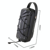 Electric Scooter Bag - Hard Shell Foldable Hanging Black - 45-Degree Angle
