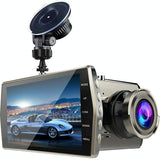 1080p Dual-lens Night Vision Driving Recorder with 4 Metal Shell - Front View