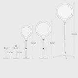 26cm Live Broadcast Beauty Light Bracket - Medium Version for Desktop Photography - 45-Degree Angle