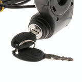 Ev Scooter Disconnect Switch with Digital Display and Keys - Black - Top-Down View