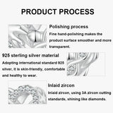 925 Sterling Silver Infinity Love Bracelet With Heart Beads - 45-Degree Angle