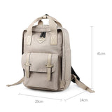 Waterproof Multifunctional Laptop Bag - Fits 13-15.6 Inch Devices - Khaki - Top-Down View