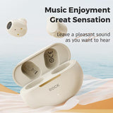 Beige Bluetooth 5.0 Tws Earphones - Front View