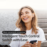 Beige Bluetooth 5.0 Tws Earphones - Top-Down View