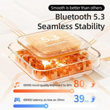 Beige Bluetooth 5.0 Tws Earphones - Close-Up Angle