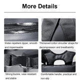 25L Waterproof Beach Bag For Swimming And Upstream Activities Black - Close-Up Angle