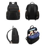 Black Anti-theft Laptop Backpack with Wear-resistant Design - Side View