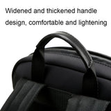 Black Anti-theft Laptop Backpack with Wear-resistant Design - Rear View
