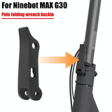 Black Folding Spanner Buckle for Ninebot Max G30 Electric Scooter - 45-Degree Angle