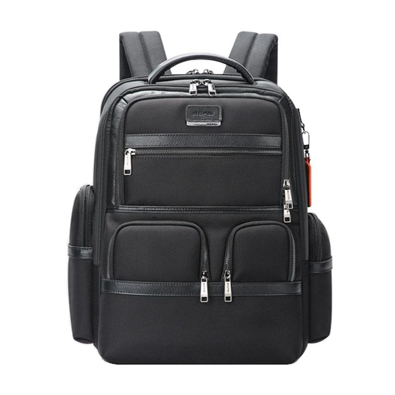 Multifunctional Usb Business Backpack with Anti-theft Feature - Black