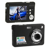 Compact Digital Camera For Daily Photos And Videos - Ideal For Students - Black - Low Angle