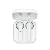 Wireless Earphones with Charging Box - True Bluetooth - Black - Low Angle