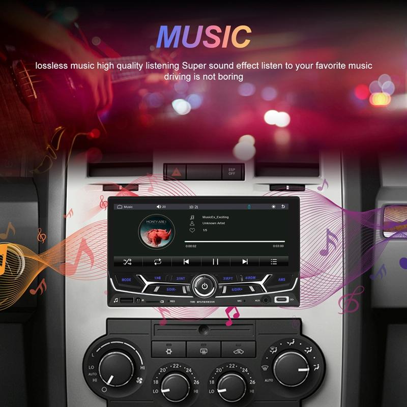 6.86 Inch Dual Butt Mp5 Player W / Backup Camera Bluetooth Carplay