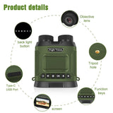 3 Digital Night Vision Binoculars with 3 Ips Screen - Black - Extra Image
