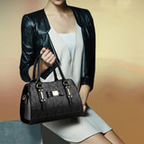 Embossed Bowknot Shoulder Bag For Women - White - Side View