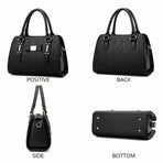 Embossed Bowknot Shoulder Bag For Women - White