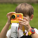 2-inch Dual Lens Instant Print Camera for Children - 4800w Pixel - Without Memory Card Pink - Side View