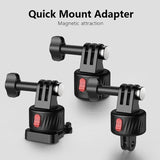 3-piece Magnetic Gimbal Base Adapter for Gopro / Insta360 Go 3 Action Camera - Side View