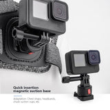 3-piece Magnetic Gimbal Base Adapter for Gopro / Insta360 Go 3 Action Camera - 45-Degree Angle