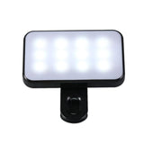 Rechargeable Selfie Light for Phone Laptop Tablet - Black - Top-Down View