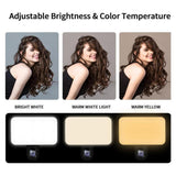 Rechargeable Selfie Light for Phone Laptop Tablet - Black