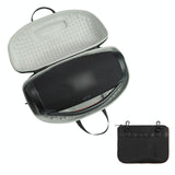 Jbl Boombox 3 Portable Storage Case with Charger Bag - Eva Material - Black + Orange - Side View